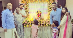 Rohit Sharma Celebrates Ganesh Chaturthi with Family in Mumbai: Rare Photos