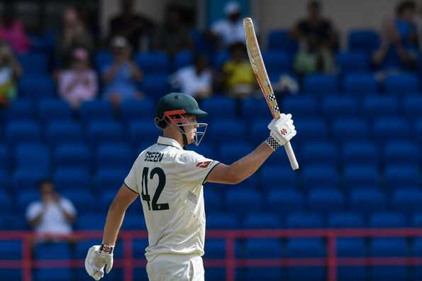 Cameron Green's determined innings at No. 3 helps Australia.