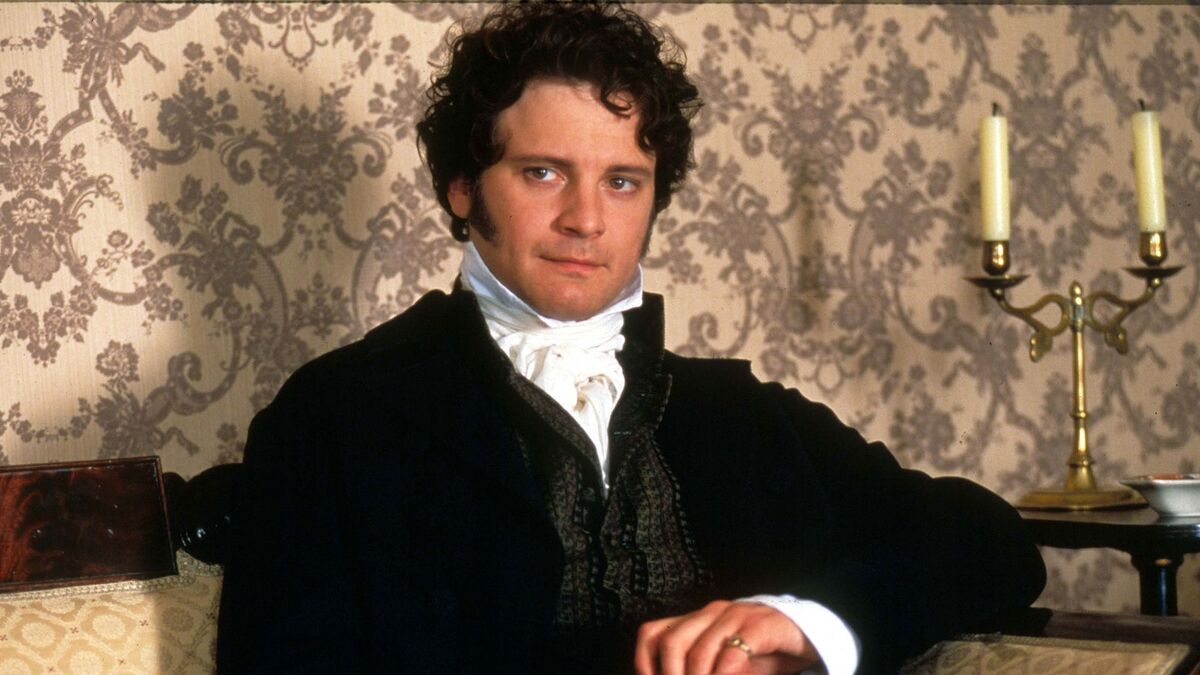 Colin Firth as Mr Darcy in the BBC’s 1995 series, Pride and Prejudice 