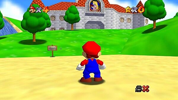 From the opening scene of Super Mario 64
