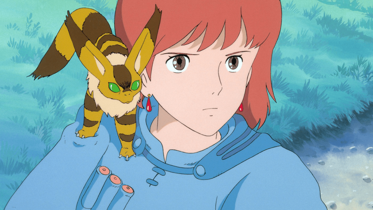 Nausicaa of the Valley of the Wind with fox-squirrel