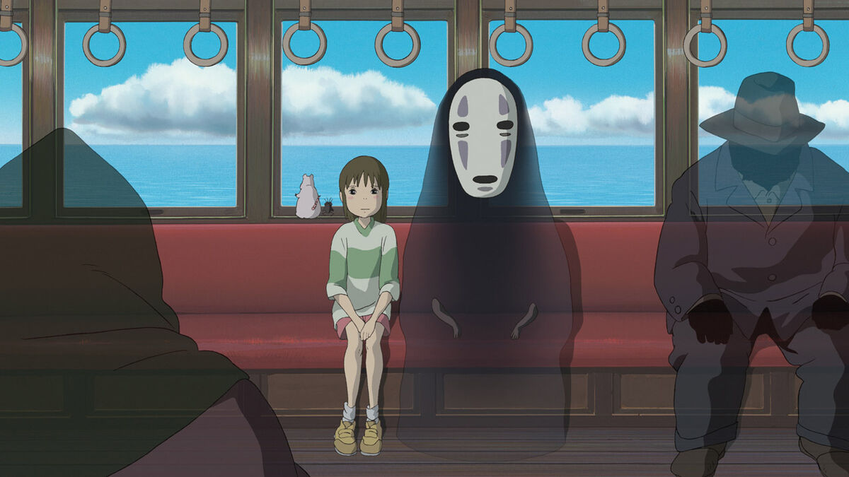 Chihiro and No-Face, Spirited Away